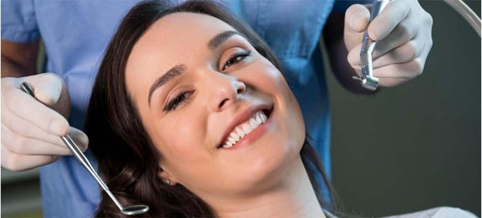 Woman at the dental clinic