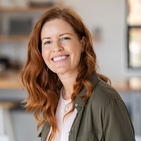 woman smiling