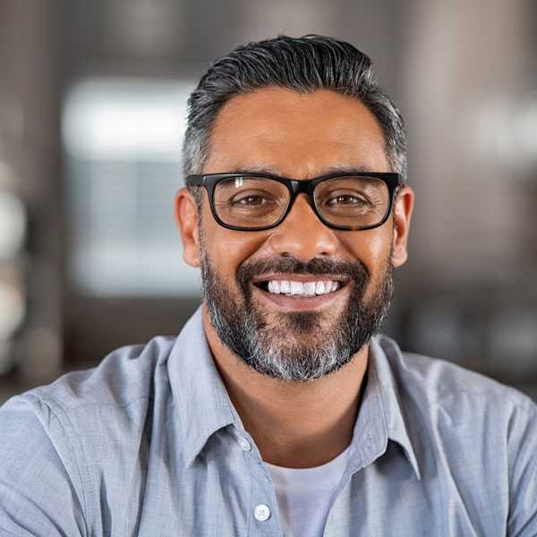 Man smiling after having preventative dentistry in Boise, ID